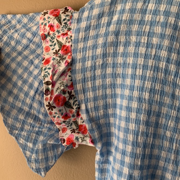 Matilda Jane blue gingham top xs - Picture 3 of 4